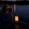 Groove Cordless LED Outdoor Table Lamp With Dimmer, Built-In Rechargeable Battery, 3-Level Brightness, Bluetooth Speaker / Color Changing, White - alternate image 3
