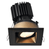 Lotus LED Lights Tangra 3" Gimbal Square Recessed Wide Trim, 3000K, CRI95