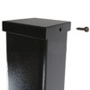 16 Foot Square Straight Aluminum Light Pole, 5" Wide, 0.188" Wall Thickness, 11" Bolt Circle