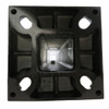 15 Foot Square Straight Aluminum Light Pole, 5" Wide, 0.188" Wall Thickness