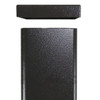 16 Foot Square Hinged Aluminum Light Pole, 5" Wide, 0.188" Wall Thickness, 9" Bolt Circle, Dark Bronze