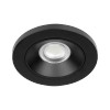 Proluxe Lunette 4" Surface Mount LED Downlight, Diffuse Regressed, 5CCT, 11W, 750lm, 120V AC, 95°, White|Black