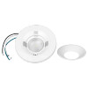 Proluxe Lunette 4" Surface Mount LED Downlight, Diffuse Regressed, 5CCT, 11W, 750lm, 120V AC, 95°, White|Black