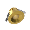 1 Inch Brushed Brass Puck Light 24V 22K - alternate image 2