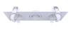 3" Triple head multiple floating gimbal White - alternate image 2