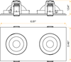 3" double head multiple floating gimbal White - alternate image 3