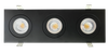 3.5" Triple head multiple floating gimbal White - main product image