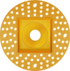 1 Inch Brushed Brass Square Trimless Kit