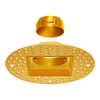 1 Inch Brushed Brass Square Trimless Kit - alternate image 3