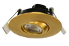 2" Round Flushed Gimbal (Brushed Brass) - alternate image 2