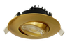 3" Round Flushed Gimbal (Brushed Brass) - alternate image 2