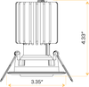3" HO Round Flushed Gimbal (Black) - alternate image 3