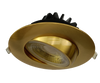 4" Round Flushed Gimbal (Brushed Brass) - alternate image 2