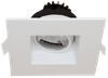 3” Square Regress Gimbal (White) - alternate image 2