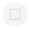 4" Square Trimless Drop Lens
