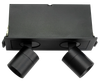 2" Double Head Retractable Black - main product image