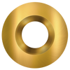 4 Inch Brushed Brass Round Trim - main product image