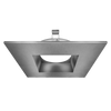 4 Inch Brushed Nickel Square Trim - alternate image 2
