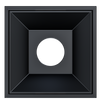 2 Inch Black Square Millwork Trimless Kit