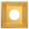 2 Inch Brushed Brass Square Millwork Trimless Kit