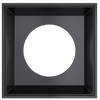 4 Inch Black Square Millwork Trimless Kit - main product image