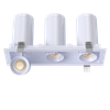 3” Triple Head Retractable Multiple White - alternate image 3