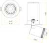 3” Round Retractable Downlight Black - alternate image 5