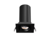 3” Square Retractable Downlight Black - main product image
