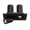 3” Double Head Retractable Trimless Multiple Black - alternate image 2