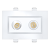 2” Double Head Regress Multiple Gimbal White - main product image