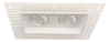 3" Double Head Trimless Regress Multiple Gimbal White - alternate image 2