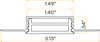 1.5" Flexible Trimless Channel - alternate image 3