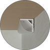 1/2" Aluminum Surface Mount Corner Channel - alternate image 3