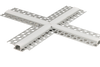 1 / 2" X Corner Trimless Channel