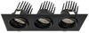3.5” Triple Head Multiple Gimbal Black - alternate image 2