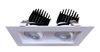 4” Double Head Regress Multiple Gimbal White - alternate image 2