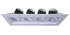 4” Four Head Regress Multiple Gimbal White - alternate image 2