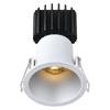Tangra 3" Fixed Round Deep Regressed Thin Trim, White|Black|Alzak|Oil Rubbed Bronze|White Trim Black Reflector