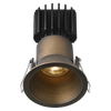Tangra 3" Fixed Round Deep Regressed Thin Trim, White|Black|Alzak|Oil Rubbed Bronze|White Trim Black Reflector
