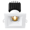 Tangra 3" Fixed Square Recessed Wide Trim, White|Black|Alzak|Oil Rubbed Bronze|White Trim Black Reflector