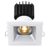 Tangra 3" Fixed Square Recessed Wide Trim, White|Black|Alzak|Oil Rubbed Bronze|White Trim Black Reflector