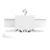 Industrial Lighting Products RB5 Kinetic Light Bay, Small Round High Bay, 15000 Lumens, 120-277V, 3500K/4000K/5000K Selectable, Clear Polycarbonate Lens, Universal Hook & Cord Mount with 3/4" IP Pendant Adapter