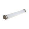 Euri Lighting LED Vanity Light, 4', 28W/35W/40W, 3000K/4000K/5000K, 120-277V, 0-10V/Triac Dimming, Brushed Nickel, Frosted Lens, Damp Rated, 90+ CRI