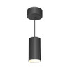 Euri Lighting LED Pendant Light, 3" Cylinder Pendant, 22W, 1300lm, 120-277V, 5CCT Selectable, Black, EIN-PC3002BB
