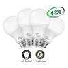Euri Lighting LED A19 Lamp, 9W, 800lm, 120V, 2700K, CRI 80, E26 Base, Damp Rated, Enclosed Fixture Suitable