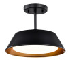 Sunpark Electronics 2-0246D-G-PD-MCT-05/22 Ceiling Fixture & Pendant, 24W, 120V-277V, 3000K/3500K/4000K, 1450 lm, Black/Gold, Acrylic Shade
