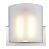 Sunpark Electronics MDF036D Wall Sconce, 22W, 120V-277V, 3000K, Satin Nickel, Frosted Glass