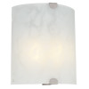 Sunpark MDF035 Wall Sconce, 15W, 120V, 3000K, 1150 Lumens, Satin Nickel, Frosted Glass