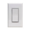 Wireless Self-Powered Dimming Wall Controller, Single Rocker, Bluetooth BLE, White