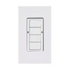 TruBlu Mesh Wireless 4-Button Wall Controller, Scene Control, Bluetooth, 120-277V, White